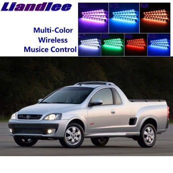 

LiandLee Car Interior Floor Decorative Atmosphere Seats Accent Ambient Neon light For Chevrolet Montana Tornado Corsa Utility
