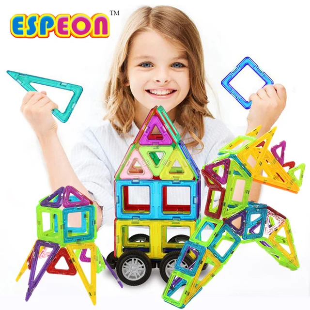 US $32.13 79pcs big size Magnetic Building Bricks Building Blocks Set Magnet Educational Toys Magnetic Blocks