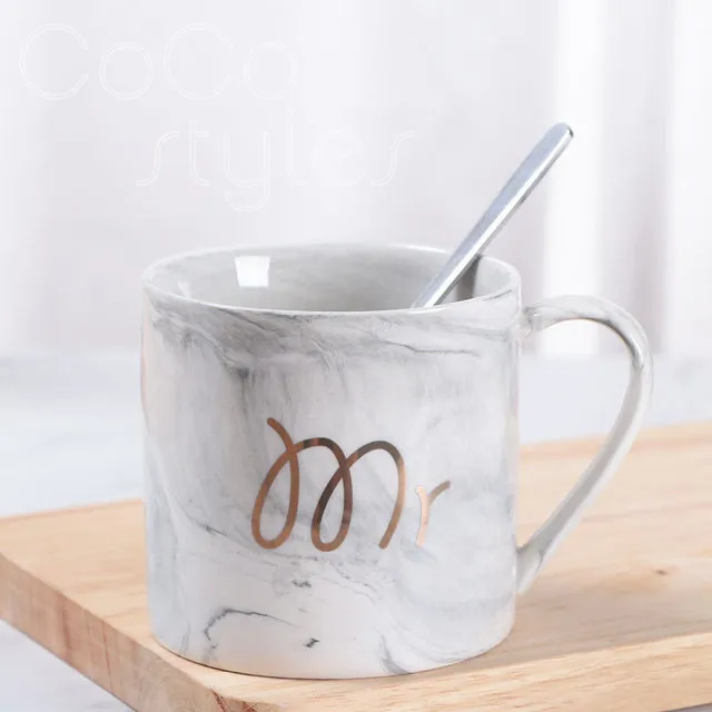 

Cocostyles InsFashion creative ceramic mugs with handle for modern home decor