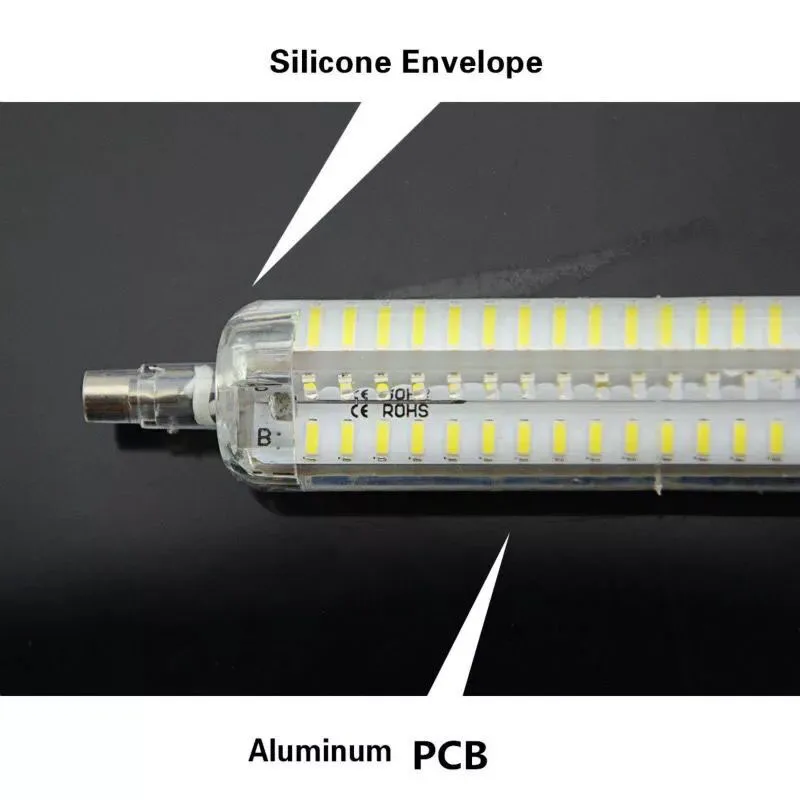 R7S Светодиодная лампа 10 Вт 15 78 мм 118 силиконовая SMD3014 220 В 110 лампада Led замена
