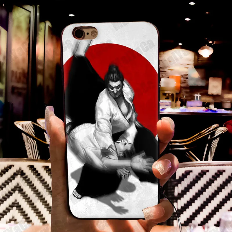 Японский чехол aikido Judo Coque для iphone 11 12 Pro XR XS Max 8 7 6 6S Plus X 5 5S SE|Бамперы| |