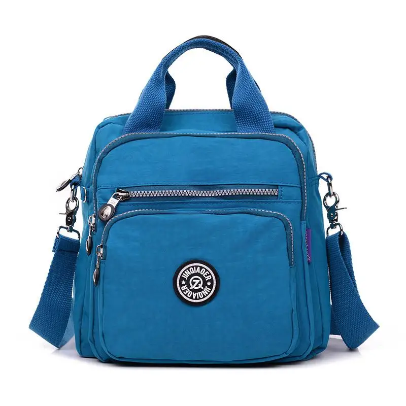 Детская сумка для мам, сумка для подгузников, брендовая Большая вместительная сумка для подгузников, рюкзак для путешествий, дизайнерская сумка через плечо для ухода за ребенком - Цвет: Sblue