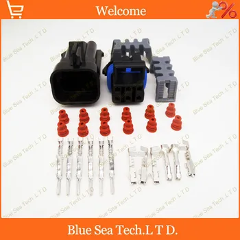 

Sample,2 sets 6 Pin male&female Auto plug connector,Car waterproof Electrical connector for DELPHI connector etc.