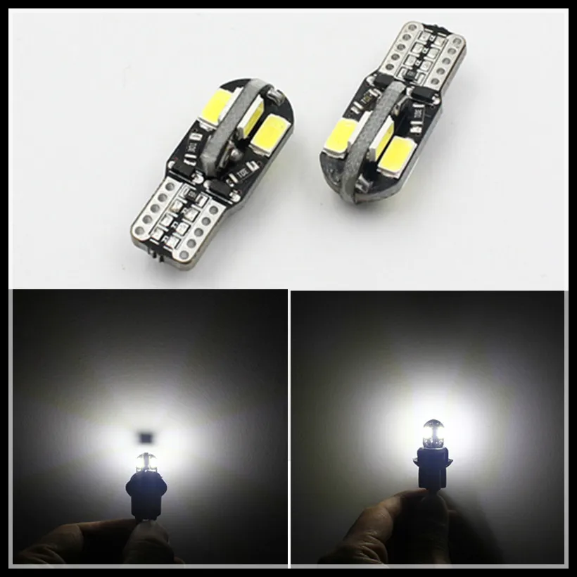 

T10 192 W5W RGB 5SMD 5050 width lamp RGB Changeable Colors T10 194 168 W5W LED Wedge Interior Light bulb license plate light
