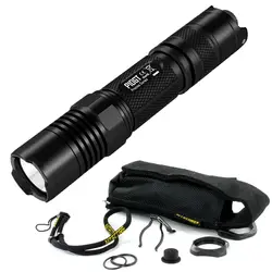 Продажа Nitecore точные серии P10GT 900Lm CREE XPL Привет V3 светодиодный тактический фонарь 386 метра Алюминий сплав Водонепроницаемый Бесплатная