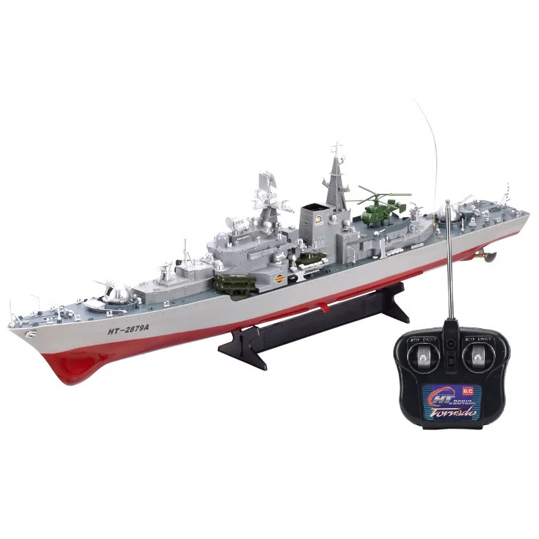 2879A 1:275 Remote radio control military RC boat destroyer model toy Simulation Model RC Warship Cruiser Warship best gift