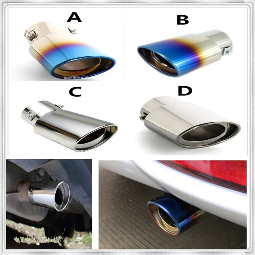 

Stainless 304 Steel Car Exhaust Muffler Tip cover pipe Tail For BMW E34 F10 F20 E92 E38 E91 E53 E70 X5 M M3 E46 E39 E38 E90