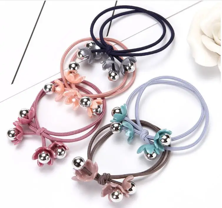 

2pcs women Rubber bands For Hair Girls Hair Accessorie Scrunchy Elastic Hair Bands Kids Headband decorations ties Gum for hair