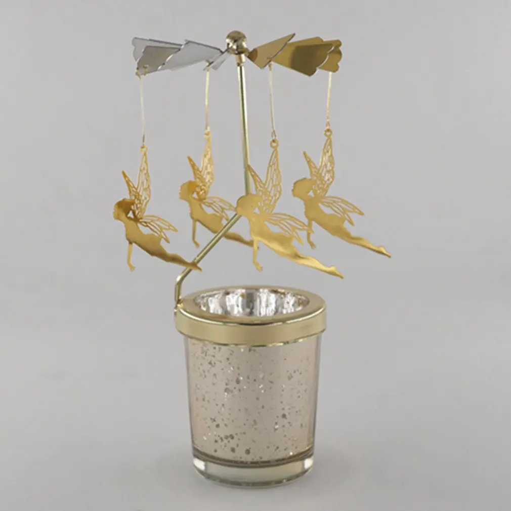 

Rotating Glass Candlestick Rotating Transfer WindmillLittle Magic Fairy