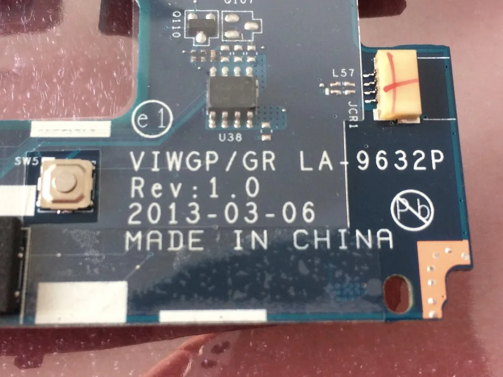 Новая материнская плата для ноутбука lenovo G400 VIWGP/GR LA-9632P(HM70 только для процессора Pentium