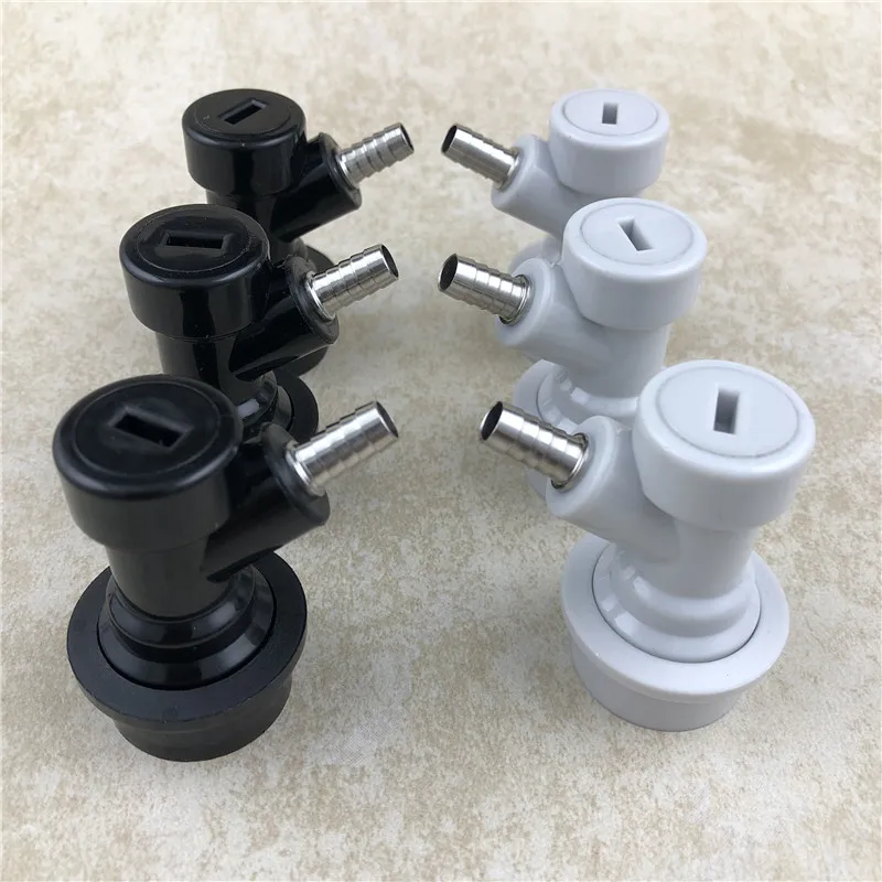 

3Pair 6pcs Ball Lock Disconnects for Homebrew Beer Dispenser Cornelius Corny Kegs Replacement Connector