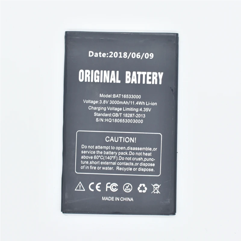 Аккумуляторная батарея Hekiy Для DOOGEE X9 pro BAT16533000 аккумулятор X9S 5 дюйма 3000 мАч |