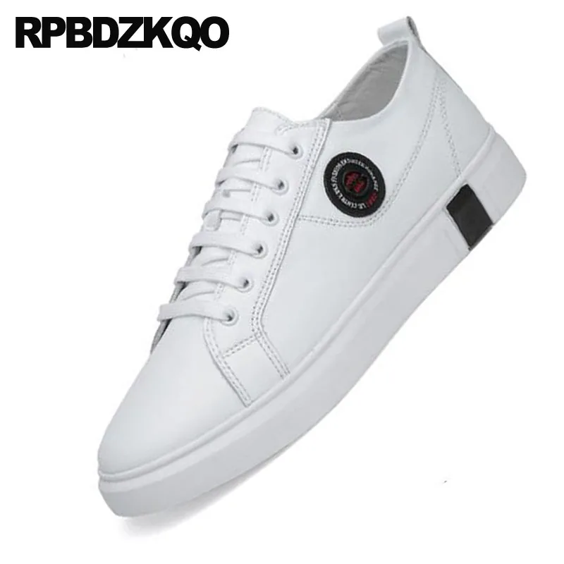 Élégant Formateurs 46 Designer Loisirs Blanche Noir Conduite Britanniques De Taille Chaussures Grande D'été Caoutchouc Confort Marche blanc Respirant Sneakers Skate DEW2IeYH9