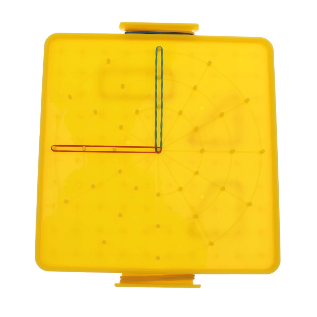 1 Piece Creative Plastic Nail Board Plate Primary Mathematics Teaching Tool for Children Kids Early Education Math Toy