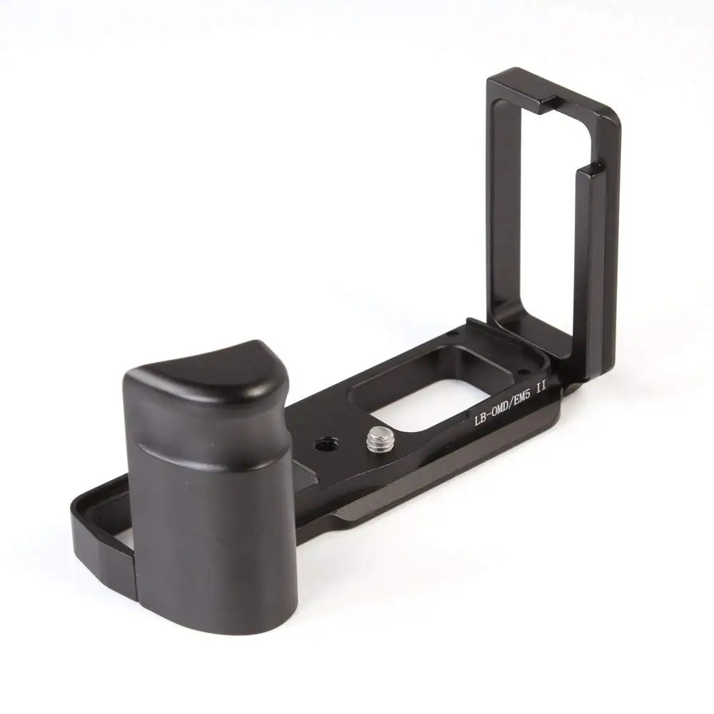 

Quick Release L Plate Bracket Holder Hand Grip for Olympus OMD EM5 II OM-D E-M5 II Digital Camera for Arca Swiss Tripod Head