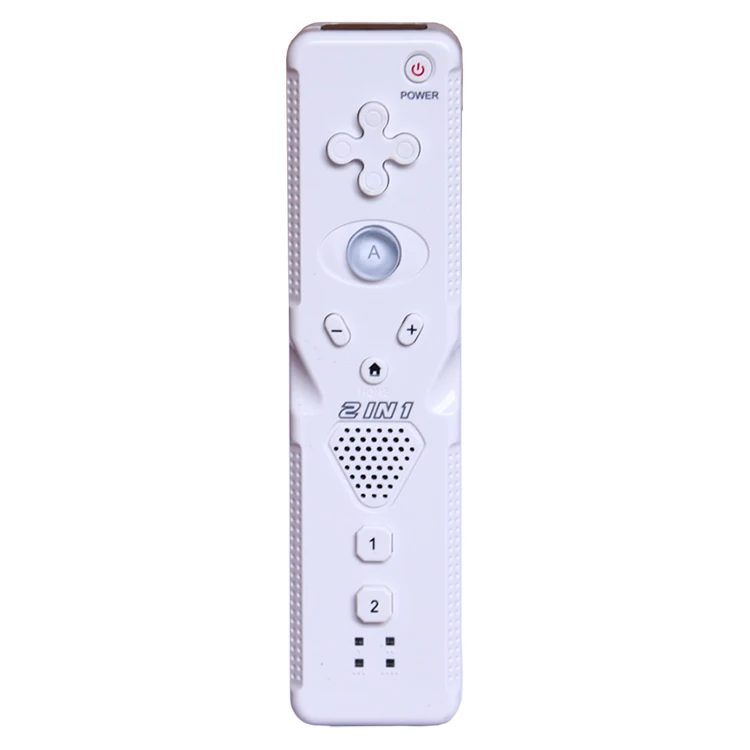 new 1pcs Built-in Motion Plus Remote Controller for Wii Gamepad With Silicone Case and Hand Strap for wii command 