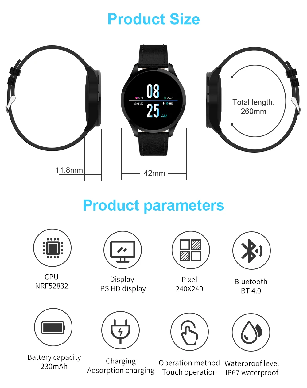 Q9 Смарт часы для мужчин женщин водонепроницаемый HR датчик кровяного давления монитор Мода фитнес трекер Smartwatch