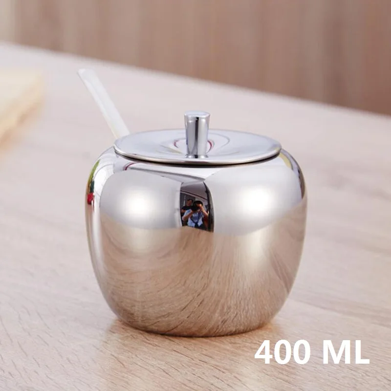 304 Stainless Steel Apple Sugar Bowl  (18) - 