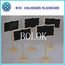 50 шт./лот Свадебные Украшение стола мини Прямоугольник доске Подставки с доске наклейки, деревянной доске