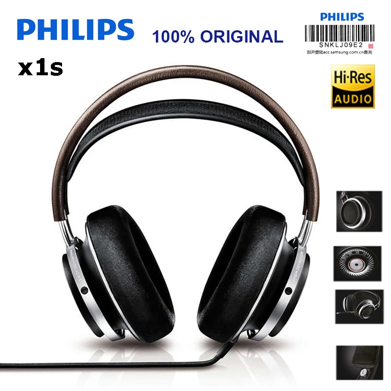 

Philips X1s Professional Hi-Re Earphone Support Music Movie Game With Microphone For Phone And Music Official Test