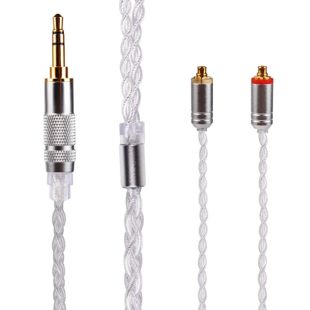 4 акции MMCX кабель для Shure SE215 SE535 0 78 мм 2 pin KZ ZS10 Знч ZAR sony 3 5 Баланс Сменные
