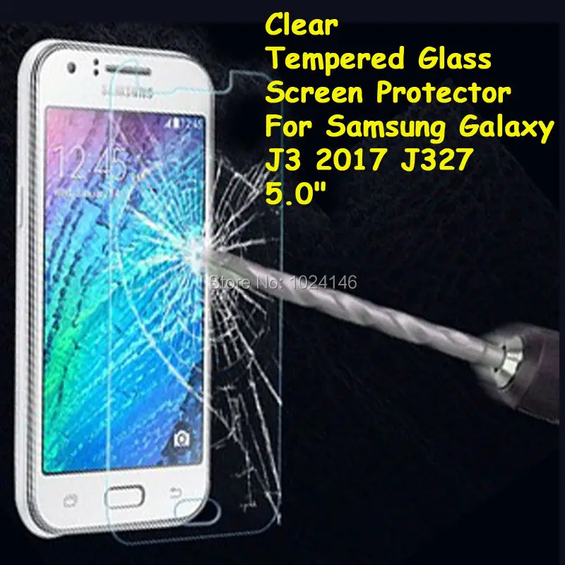 Для Samsung Galaxy J3 Emerge / (2017) 5 0 &quotпрозрачное закаленное стекло для защиты экрана