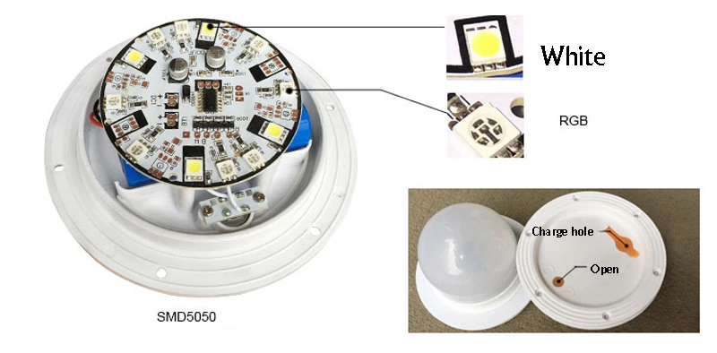 Светодиодный светильник на солнечной батарее IP65 Водонепроницаемый Открытый 16 цветов изменяющийся плавающий светильник для бассейна