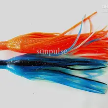 6,5 дюймов наживка в виде осьминога мягкая рыболовная приманка тунец приманка для ловли морской рыбы приманка двойная юбка