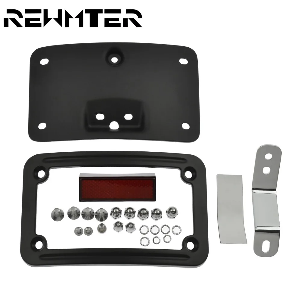Motorcycle License Plate Mounting Frame Kits For Harley Softail FLSTSC