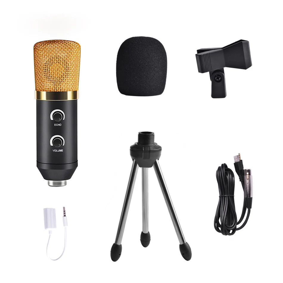 ML F100TL USB конденсаторный микрофон профессиональный для видео записи караоке
