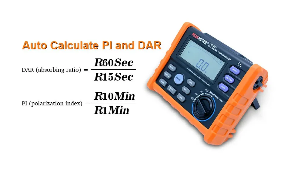 PEAKMETER Аналоговый Цифровой 1000 В PM5203 тестер сопротивления изоляции мегомметром сопротивление Земли Тестер Мегаомметр