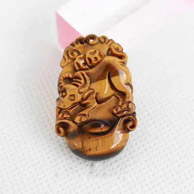 Мужские и женские подвески tigereye zodiac подвеска Tiger eye Shi Mu Александрит wek-jin ожерелье |