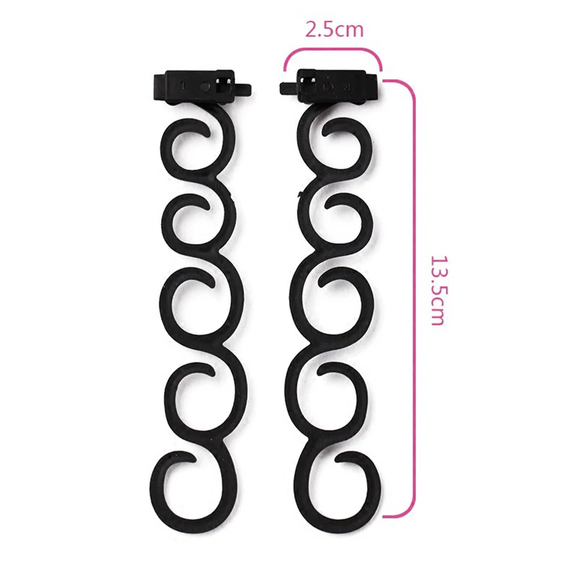 Y&W&F 2pcs Hair Braiding Tool Hair Twist Braider with Hook Hair Edge Twist Curler Styling Tool DIY Accessories