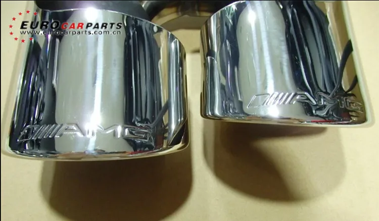 Hot sale ML63 exhaust tips fit for MB M-class ML W164 to ML63 A-style W164 muffler tips with A logo (2) - 