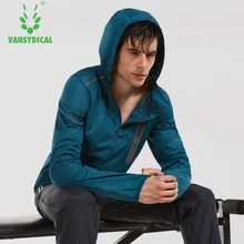 Vansydical Мужская спортивная куртка Беговая куртка для йоги мужской спортивный костюм бодибилдинг с капюшоном фитнес топы похудение спортивный костюм