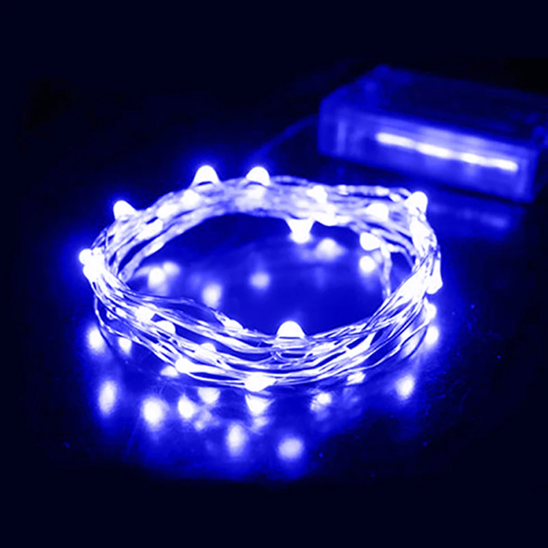 2M 20LED White Led Copper Wire Lights AA Battery Operated Indoor
