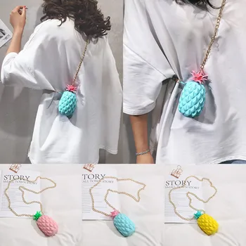 

Waist Bag Female Belt Women's Pineapple Jelly Pack Silicone Messenger Bag Small Shoulder Bag Fanny Pack Travel Mobile Phone Bag