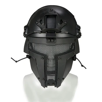 

Full Face Metal Steel Net Mesh Mask Hunting CS Game Halloween Party Cosplay Full Cycling Face Mask