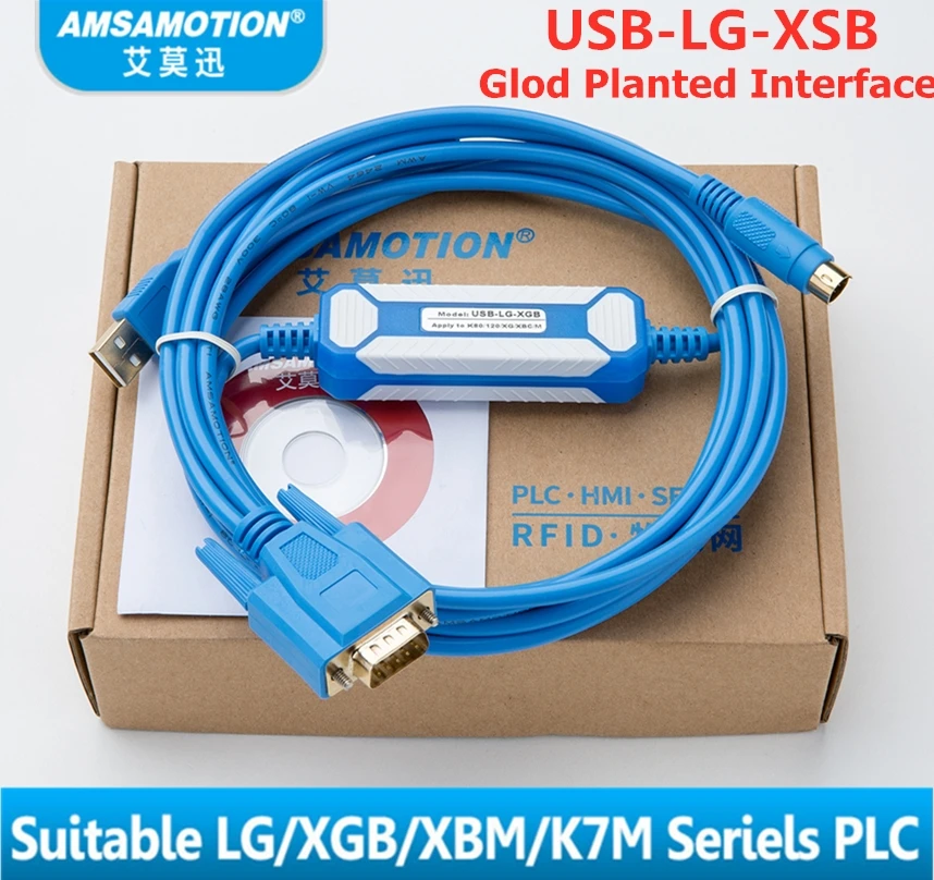 Suitable LG LS XBC XBM K7M Series PLC Programming Cable