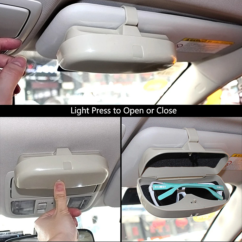 YOSOLO Car Glasses Case Car-styling Sunglasses Holder Stowing Tidying Organizer Box Car Accessories Universal Auto Organizers YOSOLO Car Glasses Case Car-styling Sunglasses Holder Stowing Tidying Organizer Box Car Accessories Universal Auto Organizers
