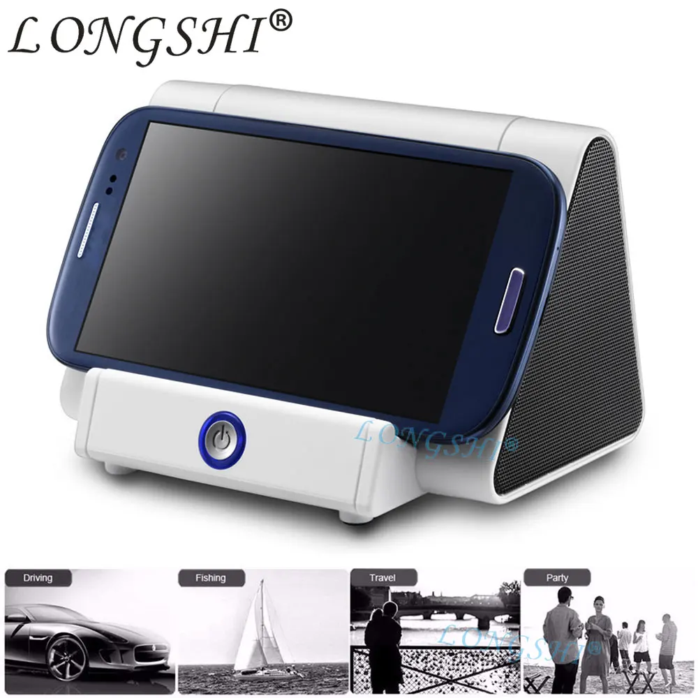

Portable Speaker Amplify Universal Car Bracket Wireless Sensor Phone Stand Audio Loud Speaker for iphone Android Samsung Huawei