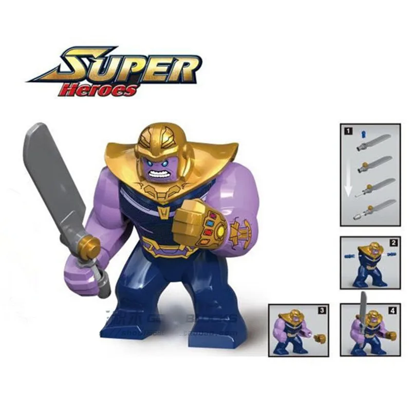 The Marvel Hulk Figures Avengers Super Heroes Action Figure Toys Legoings Hulk Batman Thanos Model Toys Children Birthday Gifts