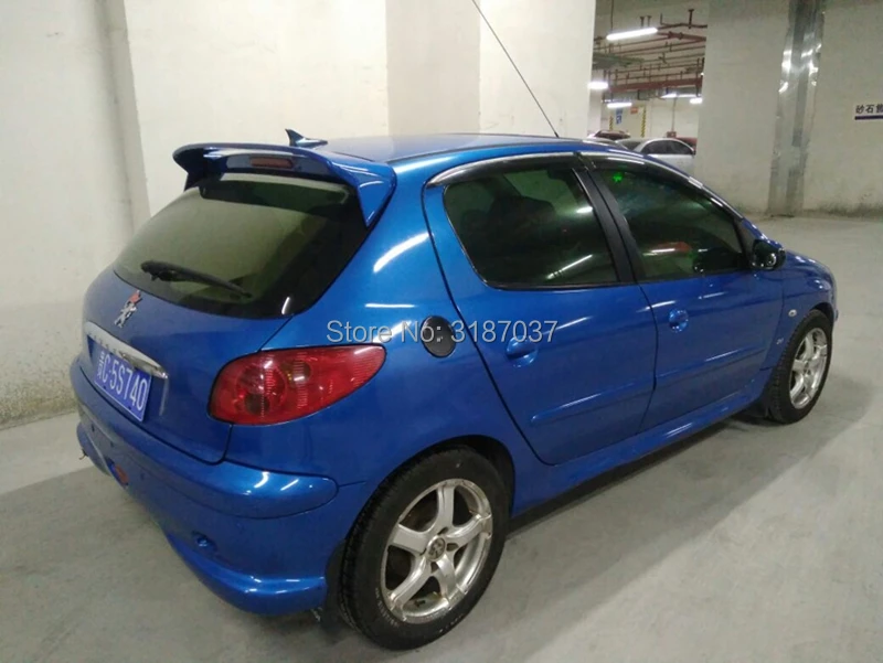 Для peugeot 206 207 Spoiler2008-2011 ABS пластик задний спойлер на крыло, крышу багажника губы крышка багажника автомобиля Стайлинг