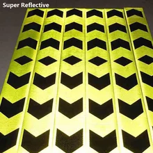 45 м дорожное движение грузовик строительная площадка коридор заводской цех безопасности пола Предупреждение самоклеящаяся направляющая светоотражающая лента