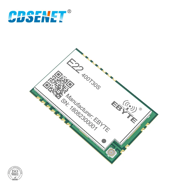 SX1268 LoRa 433 мГц 30dBm SMD UART беспроводной трансивер E22-400T30S IPEX штамп отверстие 1 Вт Long Range передатчик и приемник