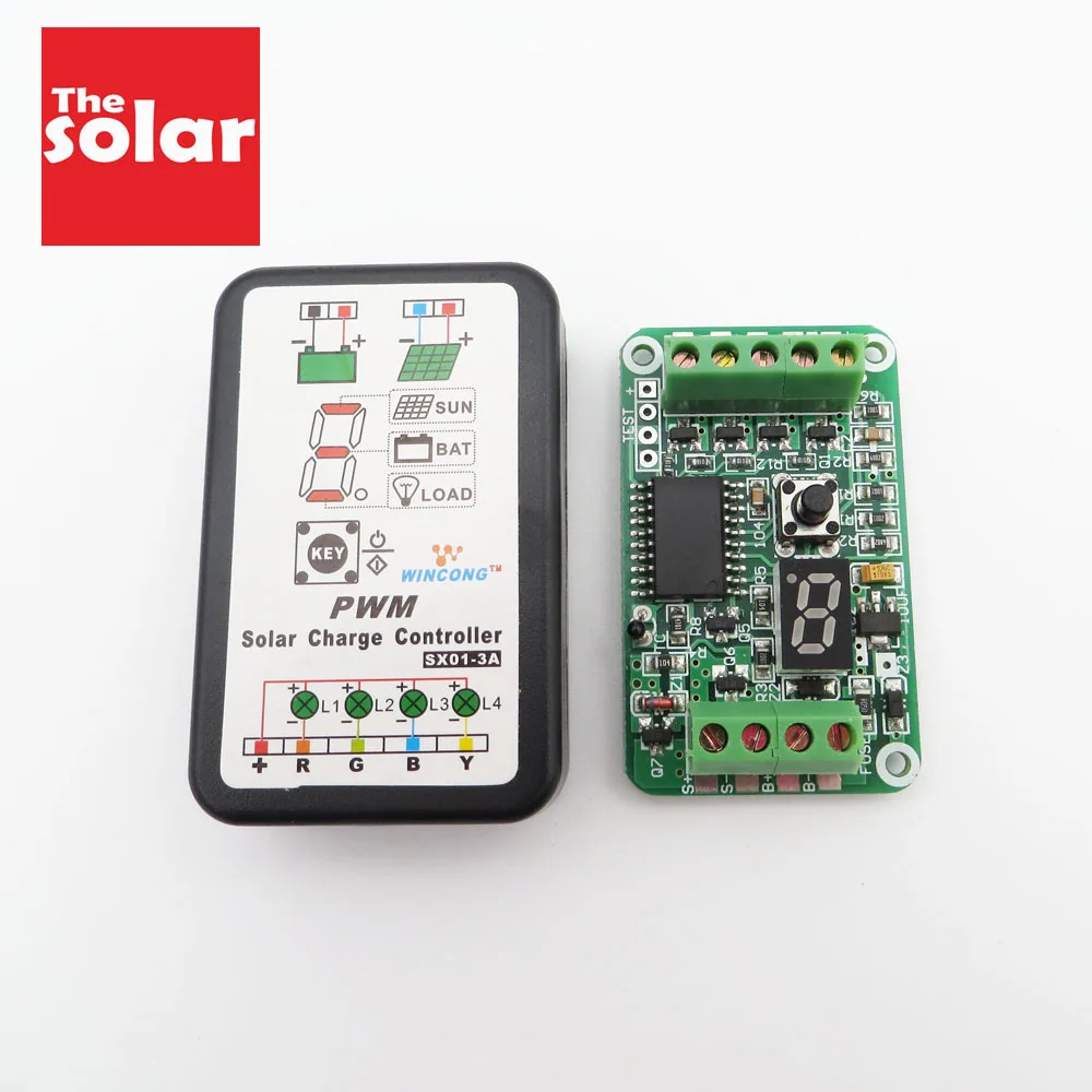

3A 6V 12V Solar Panel Charger Controllers Regulator LI-ION NI-MH LiFePO4 Battery charge Park Street Garden