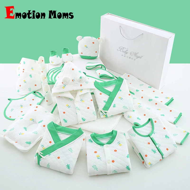  19/18pieces/0-3Months Spring Autumn Newborn Baby Clothing 100%Cotton Kids Clothes Suit Unisex Infan