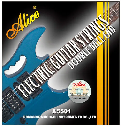 

Alice A5501 (.010-.046) Double Ball-End Steel Nickel Alloy Wound Electric Guitar Strings For Headless Steinberger Guitar