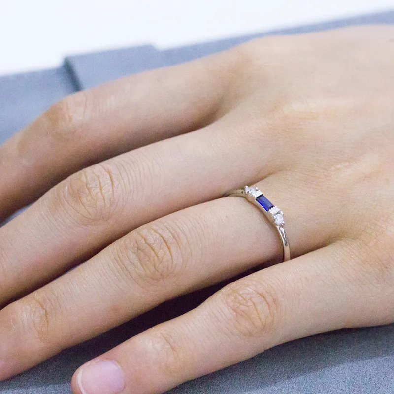 Квадратное кубическое циркониевое маленькое женское кольцо обручальное кольцо розовое золото цвет микро проложили женское кольцо на палец для вечеринки ювелирные изделия DBR148