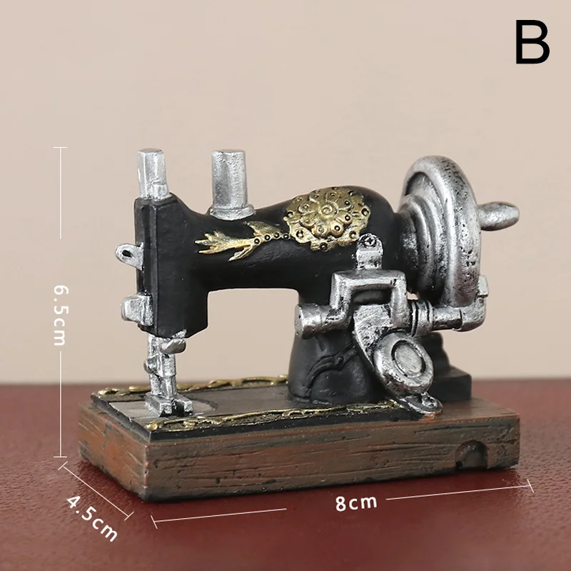 Мини швейная машина украшения Смола винтажный Декор ремесла для домашнего офиса HYD88